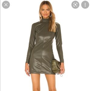 Alexis Misake leather dress NWT